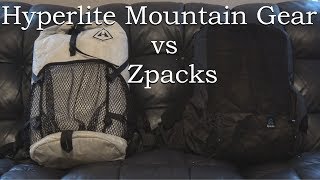 Zpacks Arc Blast vs Hyperlite Mountain Gear Windrider 2400 [upl. by Malvin383]