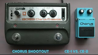 Boss CE1 vs Boss CE2 chorus shootout [upl. by Issirk646]