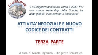 Attività negoziale e nuovo Codice dei contratti pubblici video 35 [upl. by Mir462]