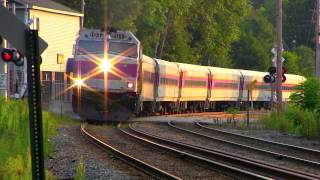 MBTA F40PH 1012 Runs Thru North Andover With Serious Flatspots On Cab 1643 [upl. by Dahsraf913]