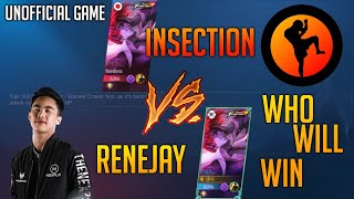 iNSECTiON VS RENEJAY CHOU 1VS1  UNOFFICIAL GAMEPLAY [upl. by Iramohs453]