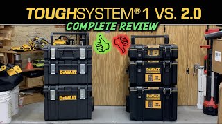 DeWalt ToughSYSTEM 1 Vs Tough SYSTEM 20 Toolboxes  Which one is better [upl. by Neeruan]