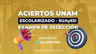 Aciertos UNAM SUAYED 2022 [upl. by Nahsab893]