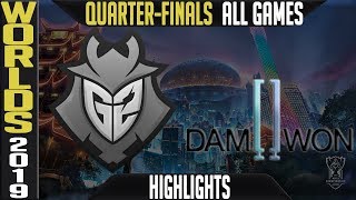 G2 vs DWG Highlights ALL GAMES  Worlds 2019 Quarterfinals  G2 Esports vs Damwon Gaming [upl. by Ahtaela340]