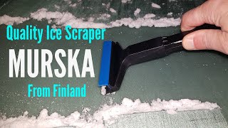 ASMR Murska Ice scraper brass blade original from Finland snowcraper besticescraper [upl. by Nnahgaem]