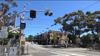 Glenferrie Road Tramsquare Level Crossing Kooyong Victoria Australia Before And After Upgrade [upl. by Nebeur70]