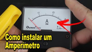 Como instalar um Amperímetro analogico [upl. by Lasko]