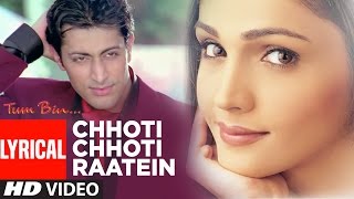 Chhoti Chhoti Raatein Lyrical Video Song  Tum Bin  Sonu NigamAnuradha Paudwal PriyanshuSandali [upl. by Barta]