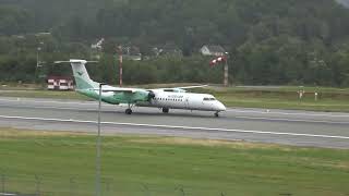 Wideroe Dash 8400 LNRDY from Kjevik lufthavn to Bergen Flesland [upl. by Vastah]