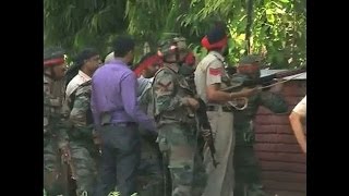 Indian forces battle armed attack on police station [upl. by Hatnamas]