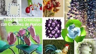 Reciclando Cartones de Huevos Ideas Recycling egg cartons Ideas [upl. by Eimmat]