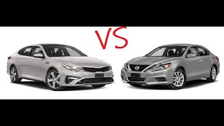 2018 Nissan Altima 25L VS 2019 Kia Optima 24L Acceleration Comparison [upl. by Scarlet]