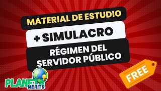 Material de estudio competencia RÉGIMEN DEL SERVIDOR PÚBLICO  Simulacro [upl. by Mabel]