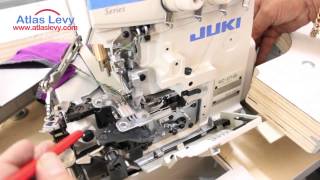 Juki Overlock MO6714S  how to Thread the machine [upl. by Adrianna739]