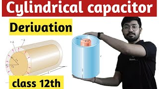 cylindrical capacitor  Capacitance of cylindrical capacitor  Abhishek sir [upl. by Ecydnak]