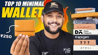 Top 10 Minimal WALLETS for Men UNDER 500 ON AMAZON 🔥 Wallet Haul Review 2024  ONE CHANCE [upl. by Welton]