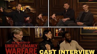 The Ministry of Ungentlemanly Warfare Cast Interview [upl. by Karlen472]