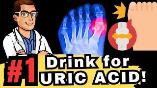 TOP 5 Drinks to Reverse High URIC ACID amp GOUT [upl. by Yehudi667]