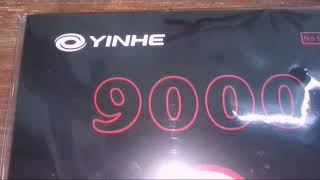 ยางปิงปองถูกสุดของ​Yinhe 9000D ยางจีน ตีง่าย​ หมุน เด้งพอใช้​ ทำรีเทิร์น​บอร์ดได้​ [upl. by Ahsyia]