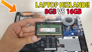 8GB LAPTOPa 16GB RAM TAKTIM UÇTU OyunampProgram HIZ TESTİ Laptop FPS ArttırmaAsus TUF FA506 [upl. by Asiul]