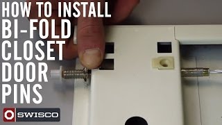 How to install bifold closet door pins [upl. by Nomed]