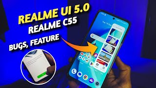 Realme C55 Realme UI 50 Android 14 Update Features Bugs  Realme C55 New update [upl. by Adyeren556]