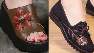 NON SLIPPERS CHEAP amp SOFT FOOTWEAR DESIGN SANDAL SLIPON SHOES FOR LADIES [upl. by Unity]