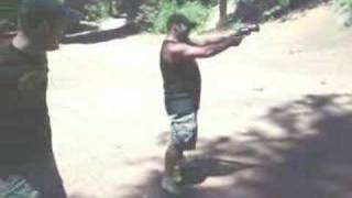 First time shooting 50 caliber snubnosed pistol [upl. by Cleon]