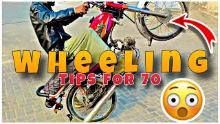 ONe Wheeling Tips and Tricks for 70 bikewheeling [upl. by Jayson657]