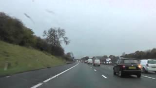 Driving On The M6 Motorway From Sandbach Services To J17 Sandbach Cheshire East England [upl. by Ahsemak]