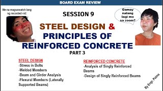 SESSION 9 Steel Design and Reinforced Concrete Design PART 3 by Engr Palma May 20 2024 [upl. by Eibocaj]