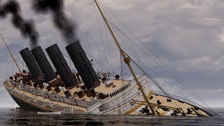 Lusitania Sinks Real Time Final Plunge Animation [upl. by Arondel]