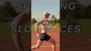 What sprinting vs slow paces look like [upl. by Radie]