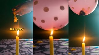 BALLOON ON A FLAME experiment science shorts chemistry [upl. by Edyth]