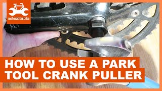 How to use a Park Tool crank puller in 4 easy steps [upl. by Yram]