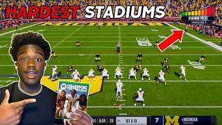 Top 10 HARDEST STADIUMS to play in College Football 25 [upl. by Rosy738]