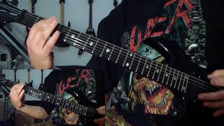 Slayer  PostmortemRaining Blood guitar cover [upl. by Brod]