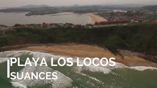 Playa de Los Locos  Suances  Cantabria  a vista de drone [upl. by Beauvais428]