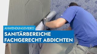 Perfekte Feuchtraumabdichtung  OTTOFLEX Abdichtbahn  neues Video in der Beschreibung [upl. by Glen]