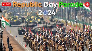 Republic Day Parade 2024 India Celebrates 75th Republic Day  26 January Parade [upl. by Hairabez506]