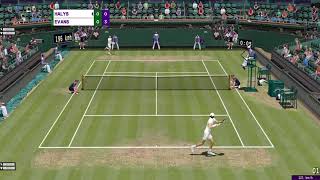 Quentin Halys VS Daniel Evans  Wimbledon 2023  Tennis Elbow 2013  CPU vs CPU [upl. by Annairda262]