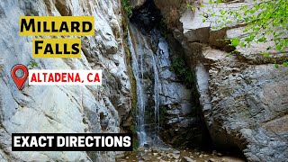 Hiking to Millard FallsWaterfallExact Directions Altadena CA [upl. by Borroff]