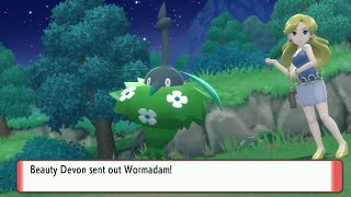 How to find a trainer with Wormadam 46 Pokemon brilliant diamond amp shining pearl BDSP [upl. by Eemia]