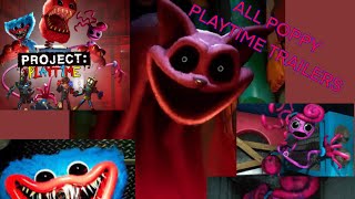 ALL POPPY PLAYTIME TRAILERS Chapter 1 2 3 ProjectPlaytime [upl. by Scot581]