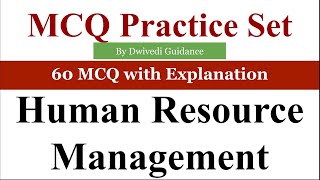 Human Resource Management MCQ  60 HRM MCQ  HRM MCQ  Human Resource management  hrp job analysis [upl. by Lepley]