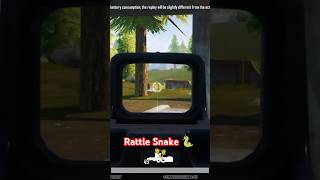 rattle snake 🐍 in PUBG mobile😂🐍bgmishorts tiktokvideo cartoonvideo entertainment funnyshorts [upl. by Neff]