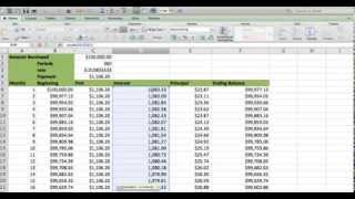 How to build an Amortization table in EXCEL Fast and easy Less than 5 minutes [upl. by Scever]