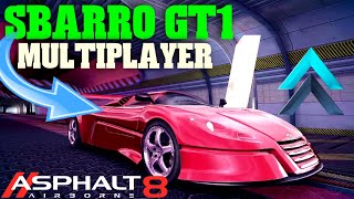 Sbarro UNLEASHED  Asphalt 8 Airborne Sbarro GT1 Multiplayer test [upl. by Hinda995]