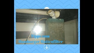 Hamburger Mattenfilter im Aquarium günstig und einfach HD deutsch hamburgermattenfilter [upl. by Trisha111]