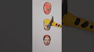 Deadpool Wolverine Iron Man Puzzle Challenge shorts viral [upl. by Hoes60]